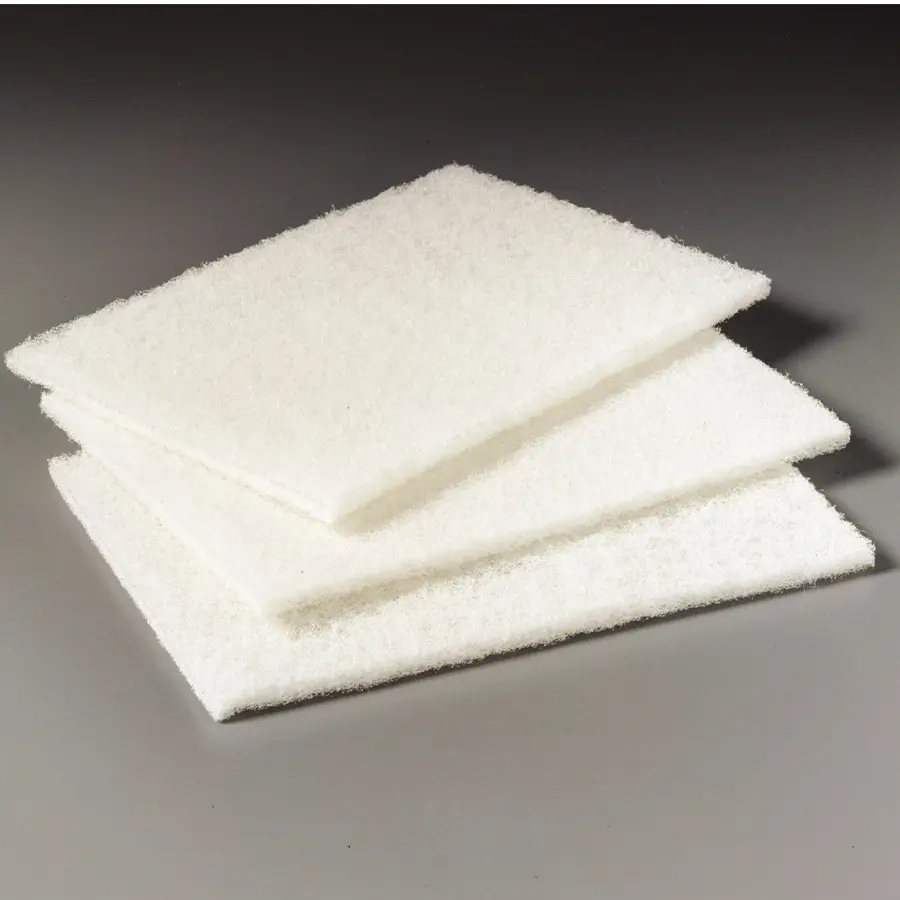 [T92016] 3M 98 WHITE CLEANSING PAD LIGHT DUTY 20/BX 3 BX/CS