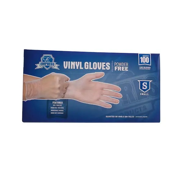 [FS3631] EVPF54001 EMPRESS VINYL GLOVE POWDER FREE SMALL 100/BX, 10 BX/CS