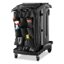 RUBBERMAID 9-POCKET HOUSEKEEPING CART ORGANIZER, BLACK, GARBAGE CADDY