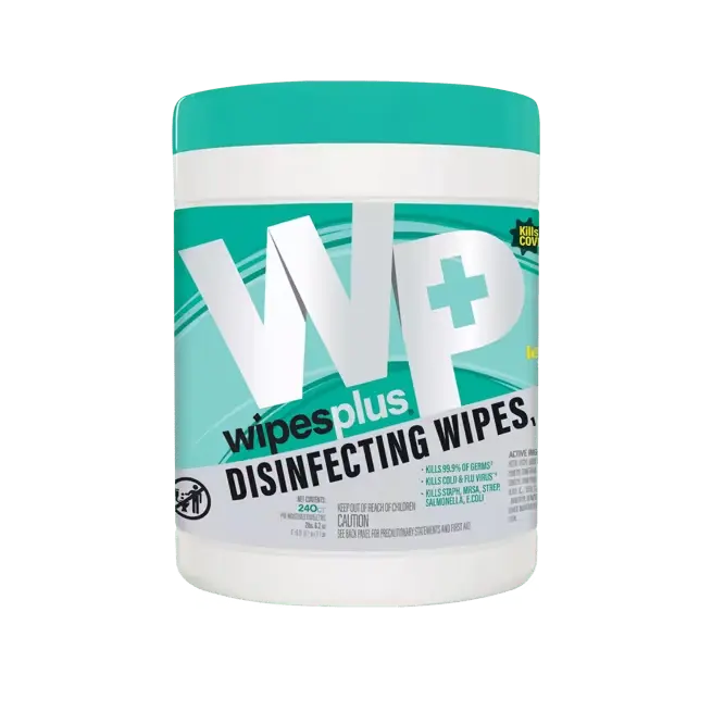 [P92663] 33900 CFS WIPES PLUS DISINFECTING SURFACE WIPES 240 COUNT CANISTER 12/CS