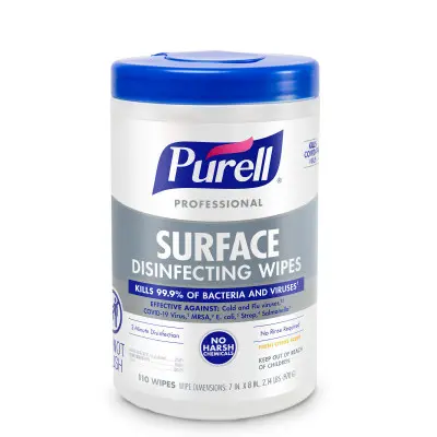 [P11131] 9342-06 PURELL SURFACE DISINFECTING WIPES CITRUS 110/TUB 6/TB/CS