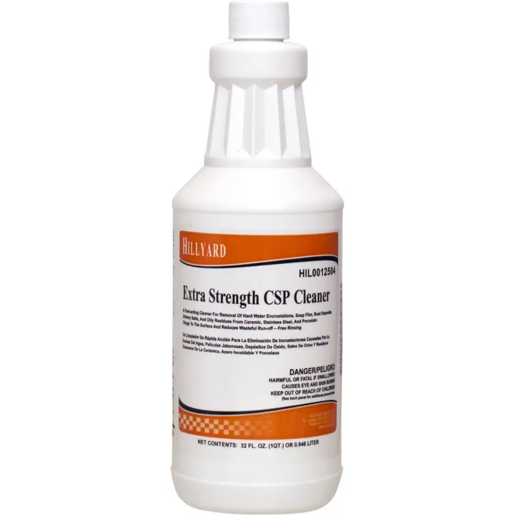 [C23159] HIL 0012504 HILLYARD EXTRA STRENGTH CSP ACID RESTROOM CLEANER, RTU, 12 QT/CS