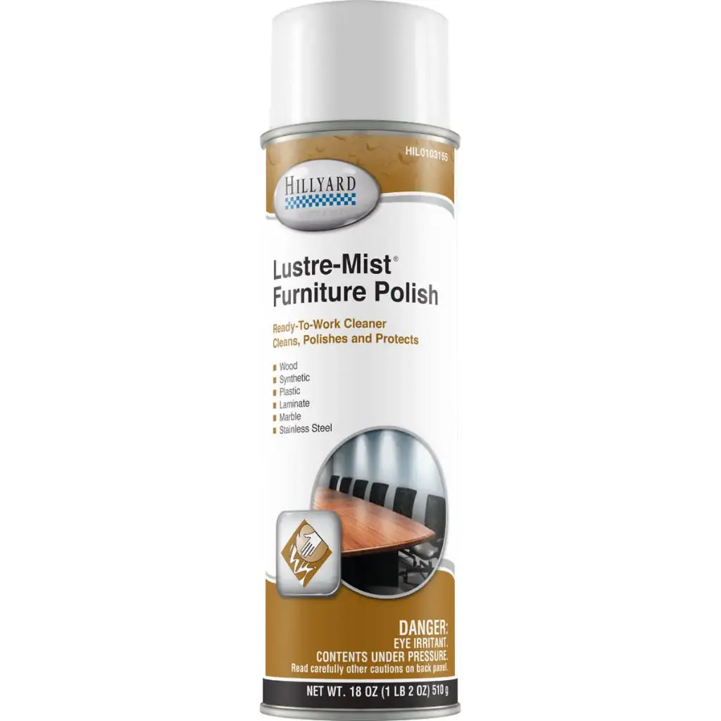 [C61505] HILLYARD LUSTRE-MIST FURNITURE POLISH 18 OZ AEROSOL 12/CS