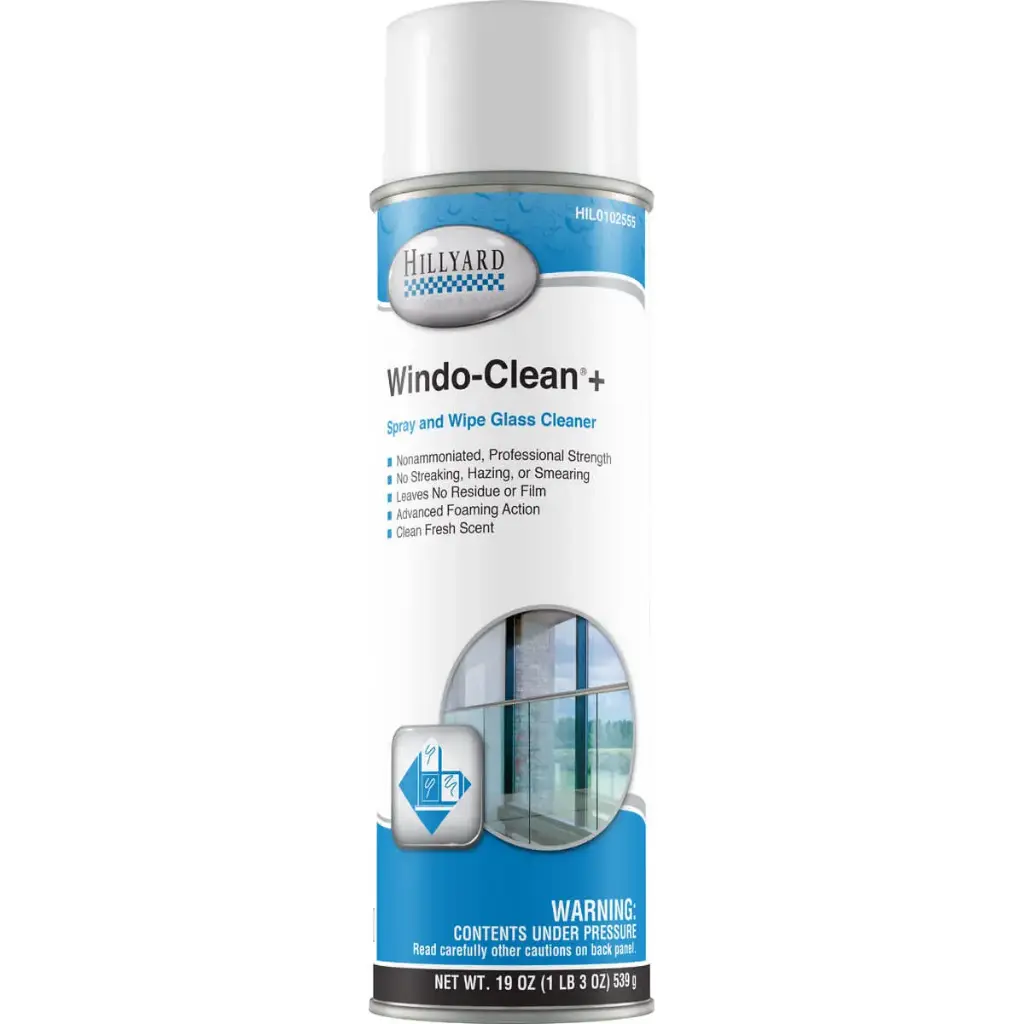 HIL0102555 HILLYARD WINDO-CLEAN+ GLASS CLEANER AEROSOL 12/CS 19 OZ