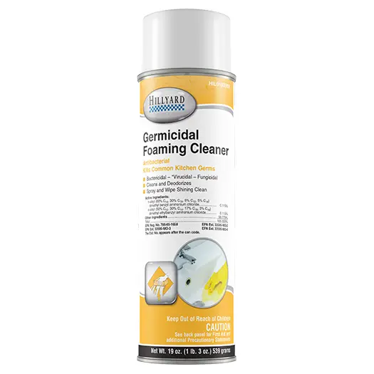 HILLYARD GERMICIDAL FOAMING CLEANER 19 OZ AEROSOL 12/CS