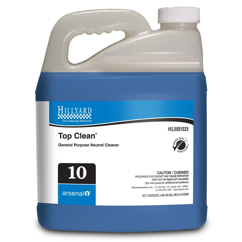 [C21505] HIL0081025 ARSENAL 1 TOP CLEAN NEUTRAL FLOOR CLEANER #10 2.5 LTR 4/2.5 LT/CS