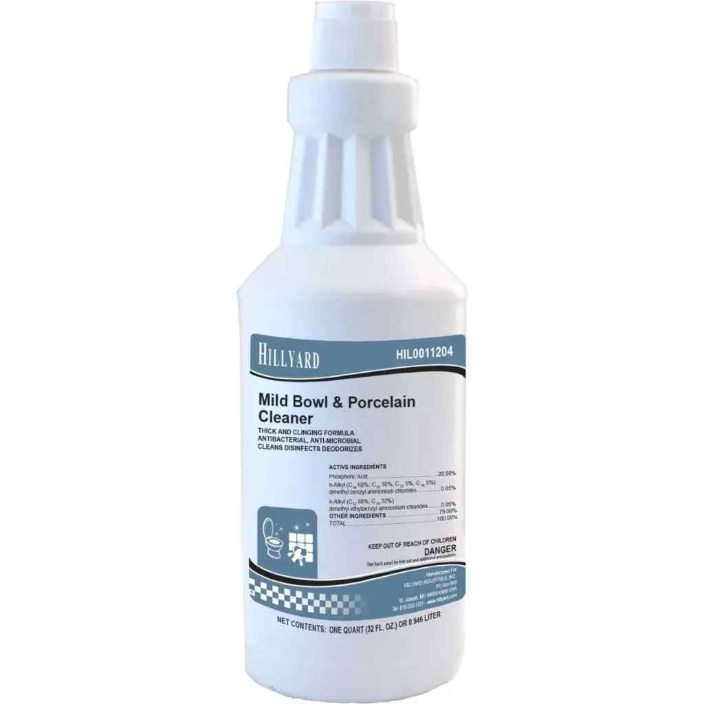 [C23154] HIL0011204 MILD BOWL & PORCELAIN CLEANER 12/QT/CS