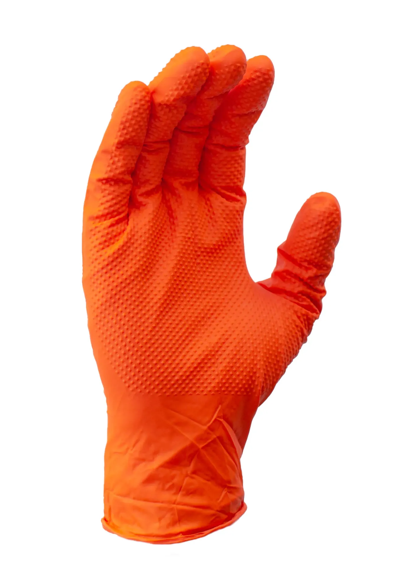 [F13981] NLG 9201 T AMBITEX GLOVE NITRILE ORANGE LARGE PF 8 MIL 10/100/CS