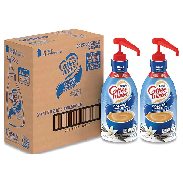 [FS78002] COFFEE MATE LIQUID CREAMER FRENCH VANILLA 1.5L PUMP BOTTLE 2/CS