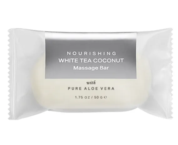 IN24SMB50 INFUSE 1.75 OZ WHITE TEA COCONUT MASSAGE BAR SACHET SOAP 200/CS