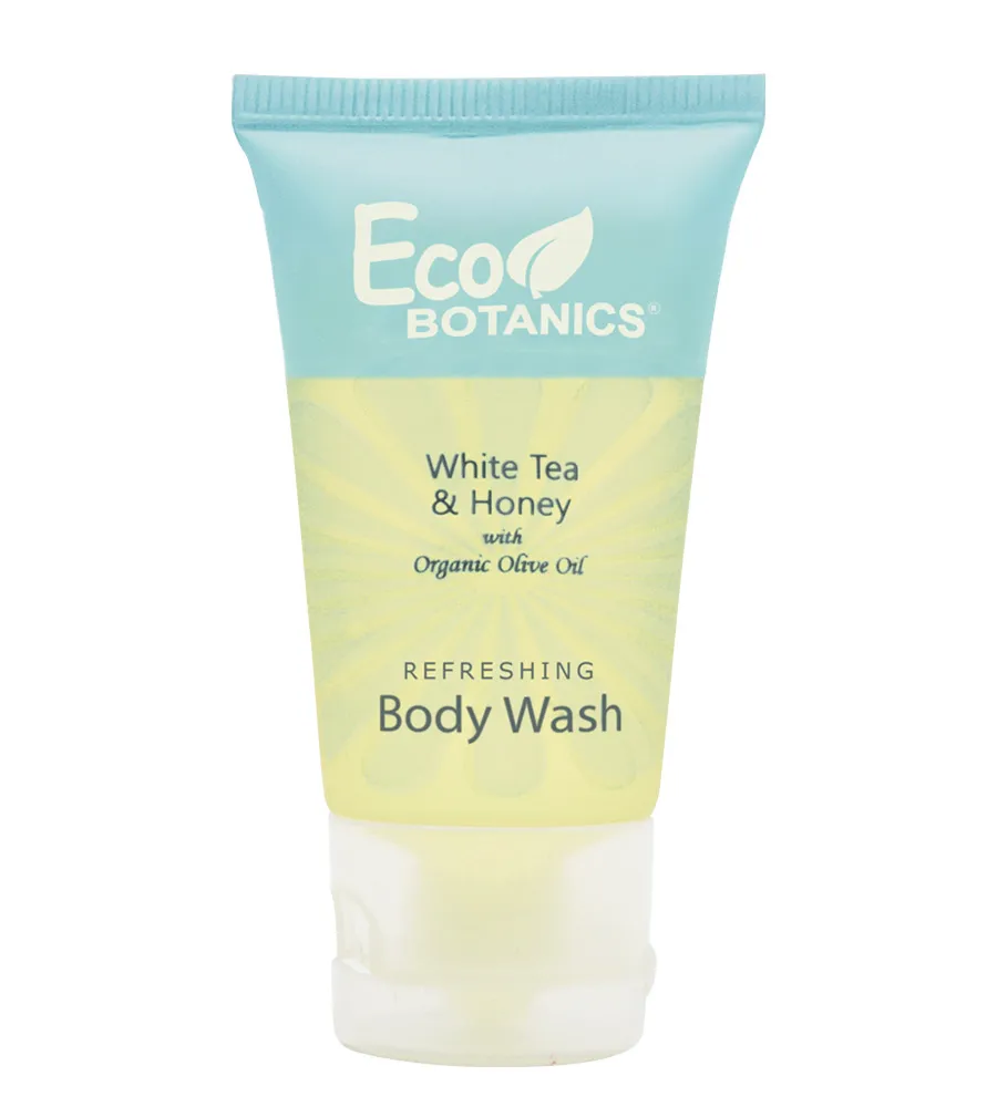 [F94742] EB04-W100 ECO BOTANICS BODY WASH 1 OZ/30 ML TUBE FLIP CAP 300/CS