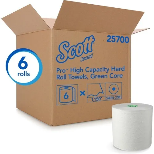 [P34103] 25700 SCOTT PRO HIGH CAPACITY HARD ROLL TOWEL, GREEN CORE, 1150' 6/CS
