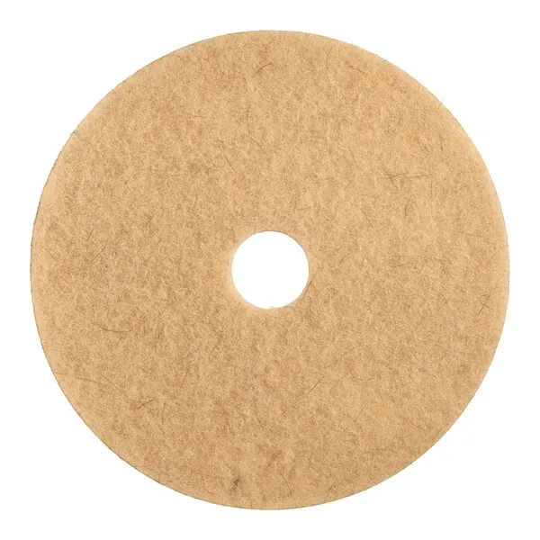 [T60150] 3M 3500N 20" TAN NATURAL HOG'S HAIR LOW FREQUENCY BURNISHING FLOOR PAD - 5/CS