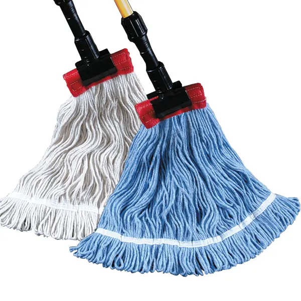 NWLELB-1 LARGE BLUE STARLINE BLEND LOOPED END WET MOP 1.25" HEADBAND 12 EA/CS