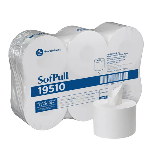 [P11114] 19510 SOFPULL CENTERPULL 2-PLY HIGH-CAPACITY TOILET PAPER 6/CS