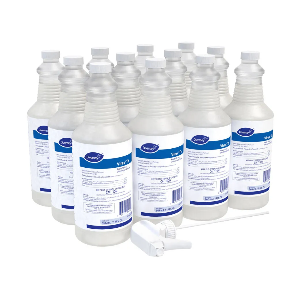 [C75721] 04743 VIREX TB QUAT BASED HOSPITAL GRADE DISINFECTANT 12 QT/CS