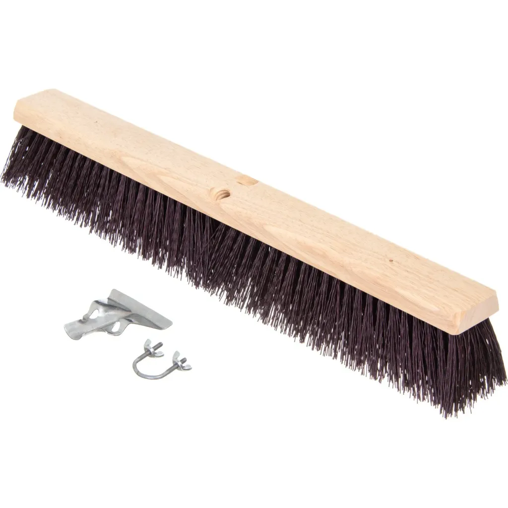 [T10301] 3621932400 FLO PAC CRIMPED POLYPROPYLENE SWEEP W/BRACE 24" MAROON