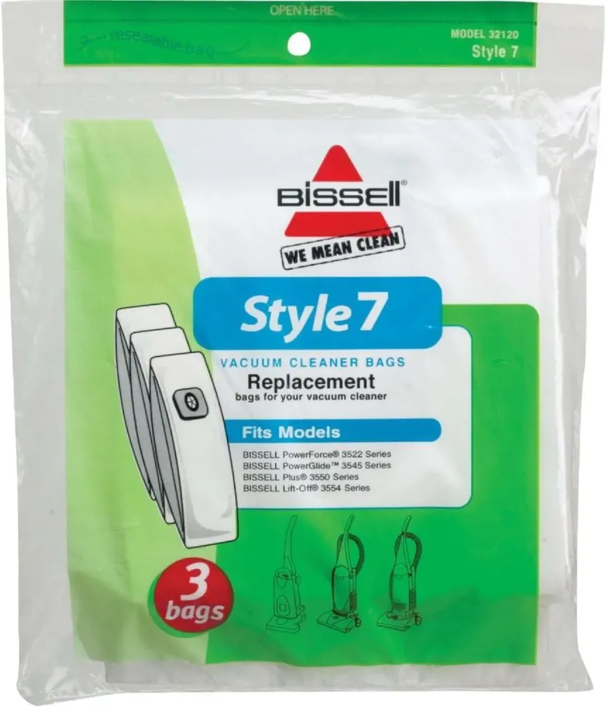 [E59901] BISSELL STYLE 7 VACUUM CLEANER BAGS 3 BAGS/PK MODEL 32120