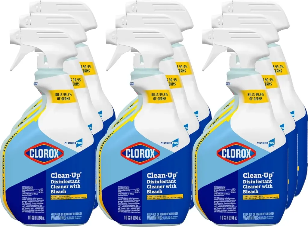 [C54002] 35417 CLOROX PRO CLOROX CLEAN-UP DISEINFECTANT CLEANER WITH BLEACH SPRAY, 32 OZ 9/CS