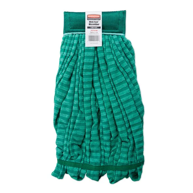 [T103001] WET MOP HEAD WEBFOOT MEDIUM GREEN 5"  6/CS
