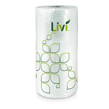[P93312] 41520 LIVI VPG 2-PLY WHITE KITCHEN ROLL TOWEL WHITE 12/CS
