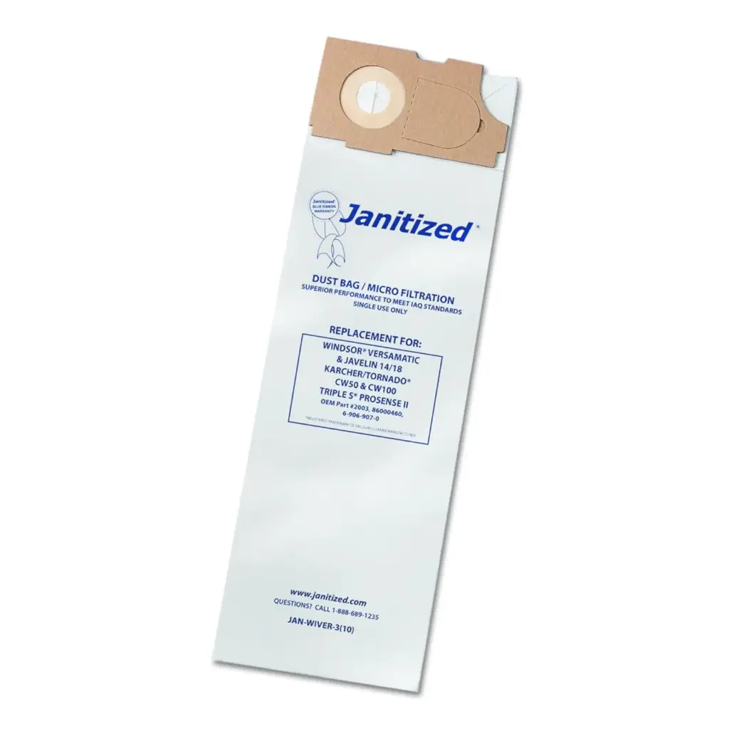 [E50202] VERSAMATIC COMPATIBLE VAC FILTER BAG 10/PK