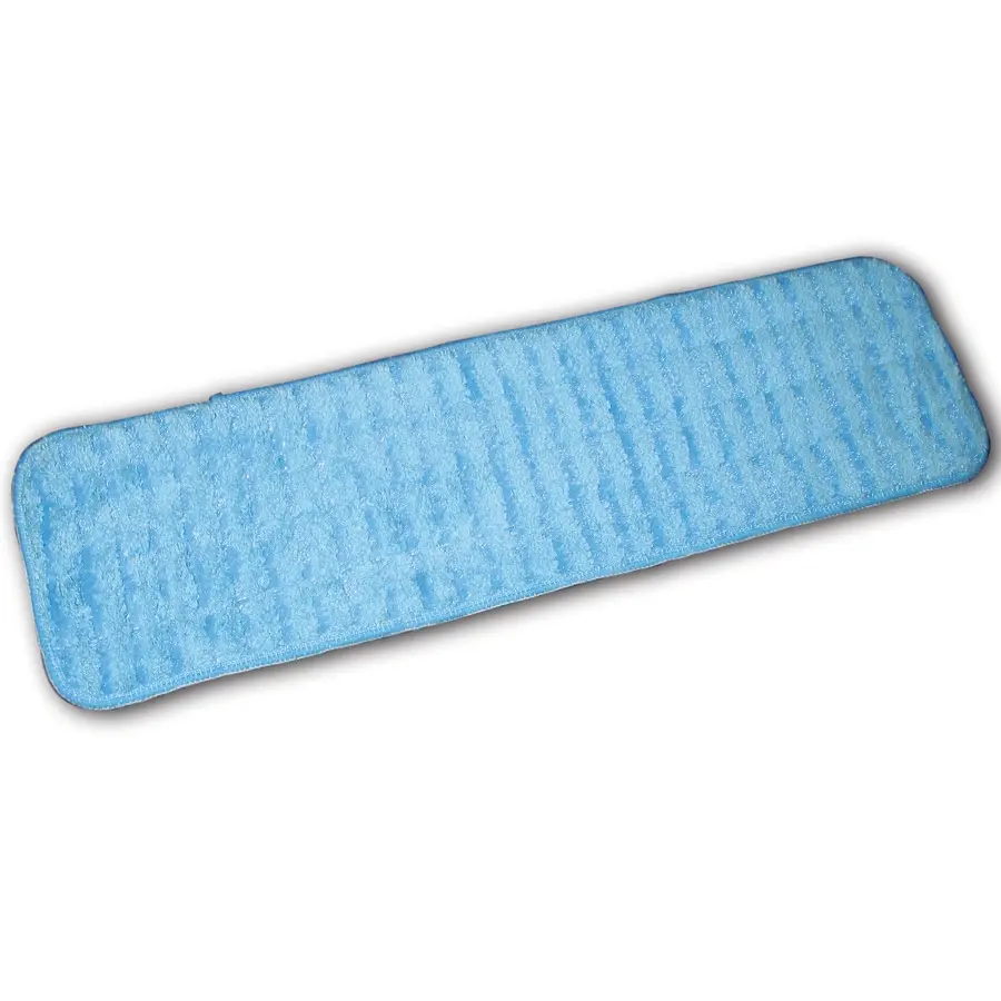 18" BLUE MICROFIBER WET FLAT MOP PAD 12 EA/PK