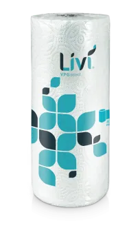 41508  LIVI VPG SELECT KITCHEN ROLL TOWEL 24 ROLLS/CS