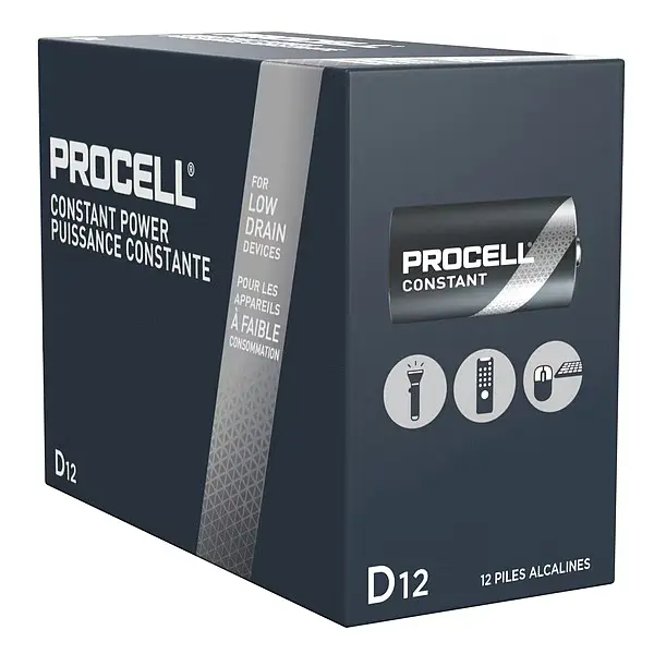[F07061] PROCELL BATTERY, D CELL DURACELL 12/PKG 6 PKG/CS