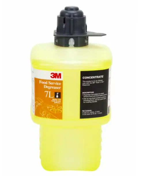 3M™ Twist 'n Fill™ FOOD SERVICE DEGREASER CONCENTRATE 7L, GRAY CAP, 2 LITER, 6/CS