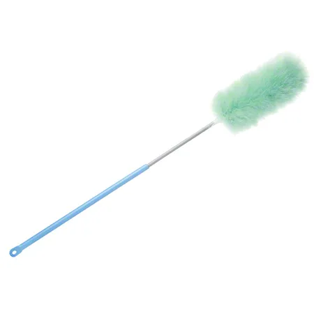[T49004] DUST WANT HI-RISE LAMBSWOOL DUSTER, 12 INCH POM, EXTENDS TO 44 INCHES