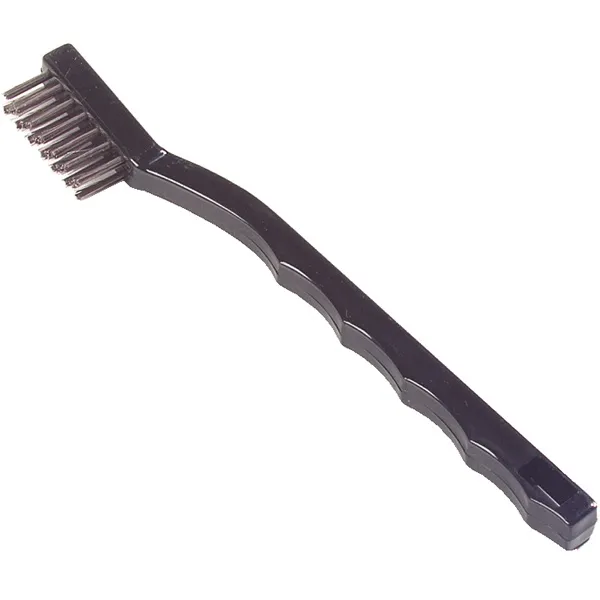 TOOTHBRUSH, STAINLESS STEEL 7 INCH, 1/2 INCH BRISTLES #40675