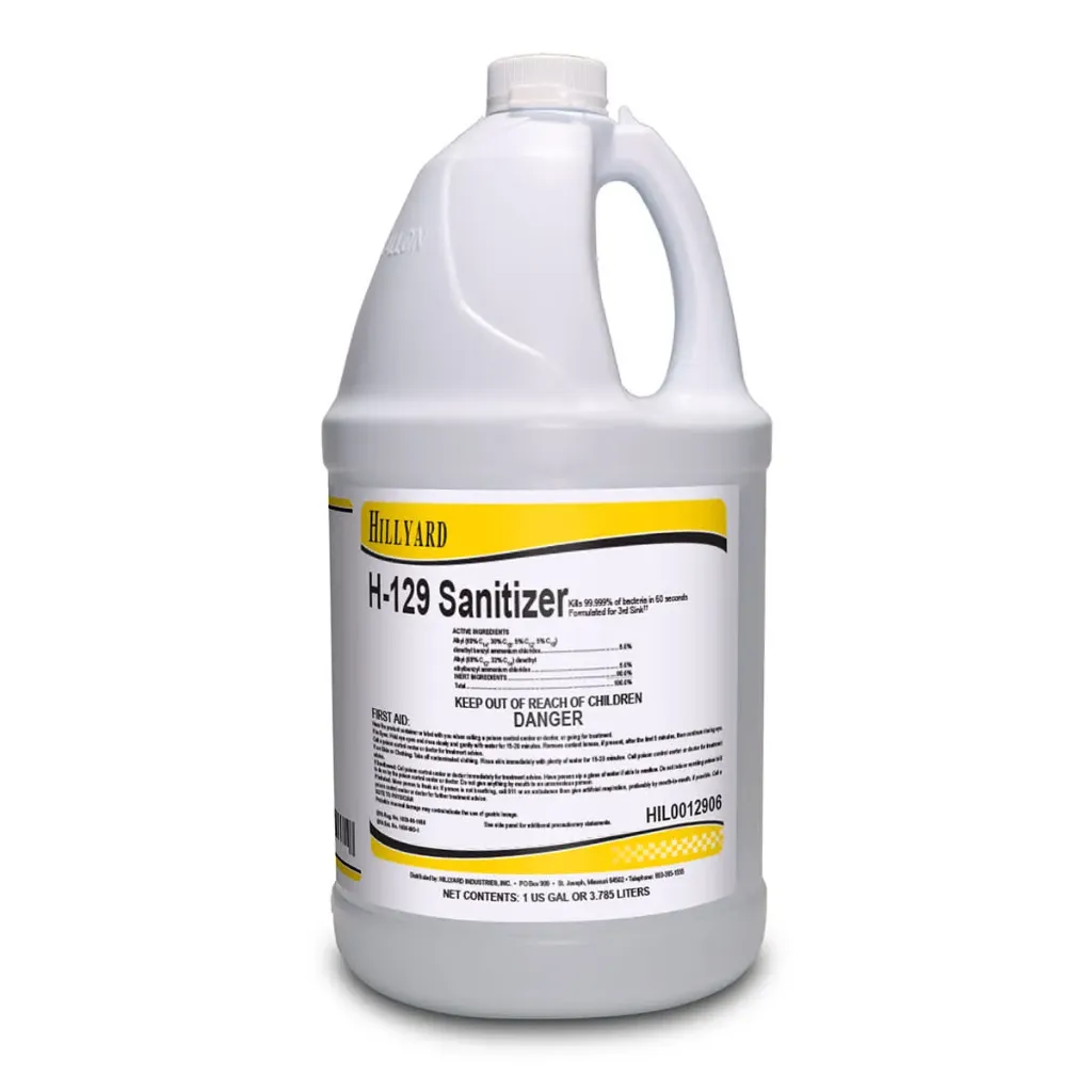 HIL0012906 SANITIZER DEODORIZER H-129 FOR FOOD PREP AREA 4 GL/CS