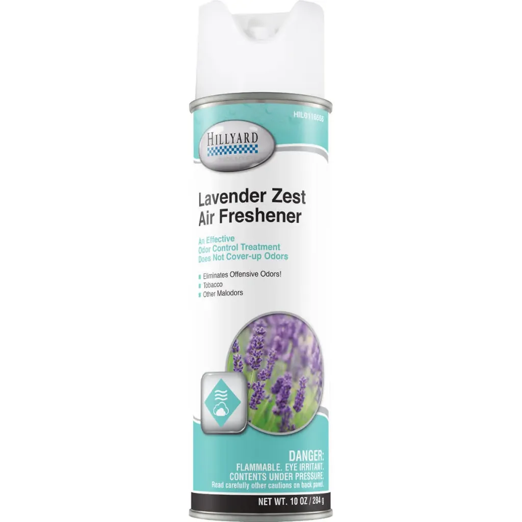 HIL0116555 HILLYARD, QUICK AND CLEAN LAVENDER AIR FRESHENER, 10 OZ AEROSOL CAN 12 EA/CS