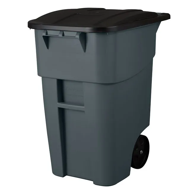 RUBBRRMAID BRUTE ROLLOUT CONTAINER 50 GALLON GRAY