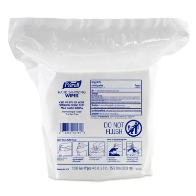 PURELL HAND SANITIZING WIPES 2/1200/CS