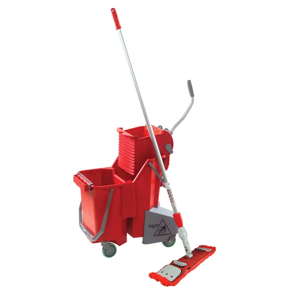 UNGER RESTROOM FLOOR PACK, INCLUDES ROLLING BUDKET, FLAT MOP AND 16 INCH PAD