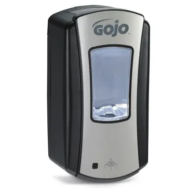 1919-04 GOJO LTX-12 DISPENSER BRUSHED CHROME BLACK 4/CS