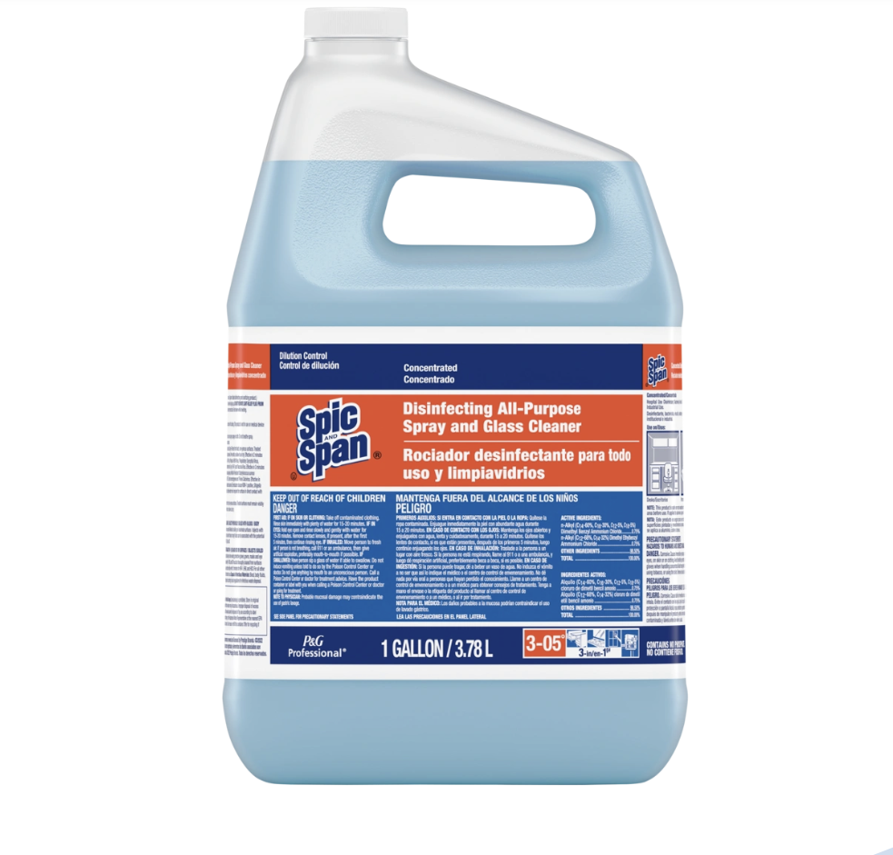 SPIC & SPAN ALL PURPOSE RTU CLEANER SPRAY REFILL 3/1-GL/CS