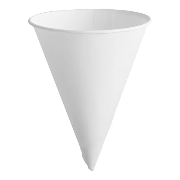 [FS6281] BARE SOLO 4BR CONE CUP, 4 OZ W/ROLLED RIM PAPER 5000/CS