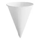 BARE SOLO 4BR CONE CUP, 4 OZ W/ROLLED RIM PAPER 5000/CS