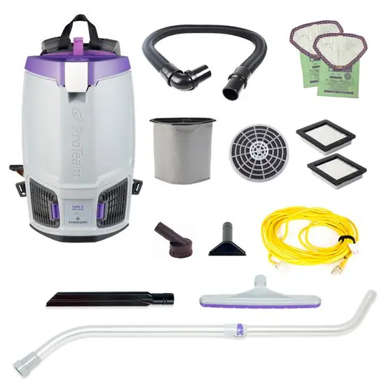 [E12706] PROTEAM GOFIT 6 BACKPACK VACUUM 6 QT W/XOVER TELESCOPING WAND KIT