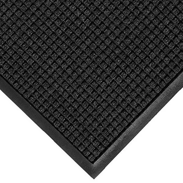 [F42002] WATER HOG MAT 3X5 CHARCOAL WITH WATER DAM BORDER CLEATED