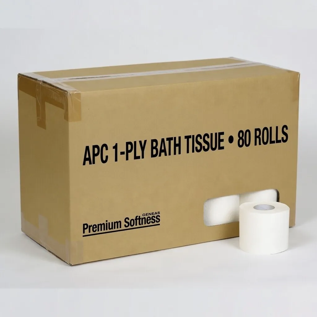 [P12411] APC EB1235 BATH TISSUE 1 PLY 4.0X3.5 1200 SHEETS 80 ROLLS/CS