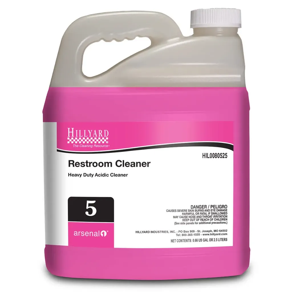 [C21520] HIL0080525 ARSENAL 1 RESTROOM CLEANER #5 2.5 LITERS 4 EA/CS
