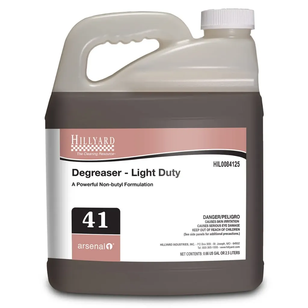 [C21521] HIL0084125 ARSENAL 1 DEGREASER LIGHT DUTY #41 2.5 LITERS 4 EA/CS