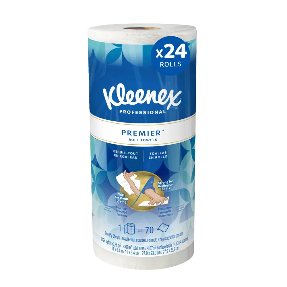 [P93411] 13964 KLEENEX PROFESSIONAL PREMIER KITCHEN ROLL TOWELS 24 ROLLS/CS