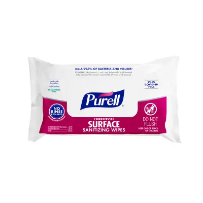 [P11121] 9371-12 PURELL SURFACE SANITIZING WIPES FOODSERVICE 72 PER PACK 12/CS