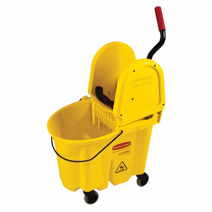 [T91301] FG757788YEL WAVEBRAKE 35 QT DOWNPRESS COMBO BUCKET/WRINGER YELLOW 1 EA