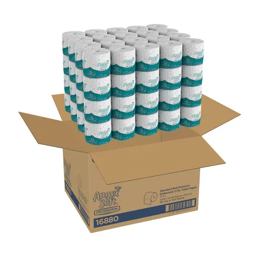 [P11122] 16680 ANGEL SOFT GEORGIA PACIFIC BATH TISSUE UNIVERSAL 2 PLY 80/CS